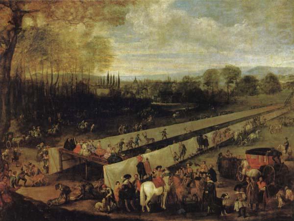 MAZO, Juan Bautista Martinez del The Hunting Party at Aranjuez china oil painting image